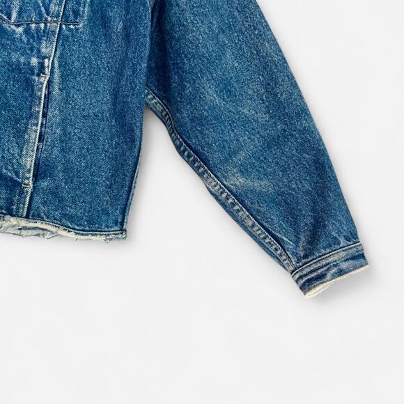 Upcycled OOAK Denim Jacket- Size Medium, NWT - Picture 3 of 6